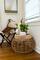 Hello Honey® 17'' Distressed Brown Paulownia Wood Hand Carved Tray